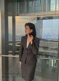 女士职业装高级灰
